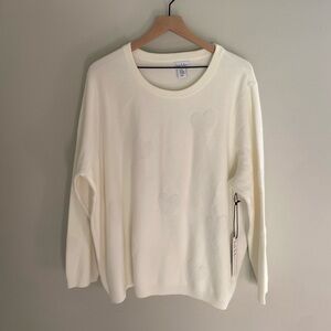 Nicole Miller Valentine’s Day Heart Pattern Cozy Winter Sweater‎